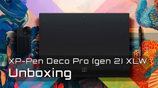 XPPen Deco Pro Gen 2 XLW unboxing [upl. by Daphene668]