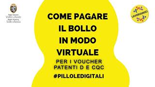 Pillole digitali come pagare il bollo virtuale [upl. by Lanae]