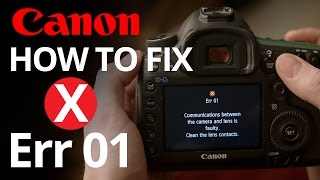 Canon Err 01  How to fix faulty lens communication 📷 [upl. by Sira]