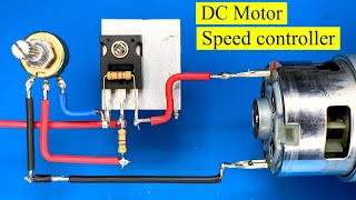 how to make Simple dc motor speed control circuit electronics projects  banggood [upl. by Davin]