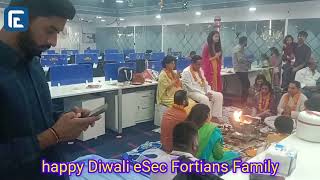 eSec Forte Technologies Diwali Puja gurugram office 888 [upl. by Aidnyc9]