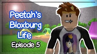 GOING CAMPING IN ROBLOX BLOXBURG PEETAHS BLOXBURG LIFE 5 [upl. by Kinnon]