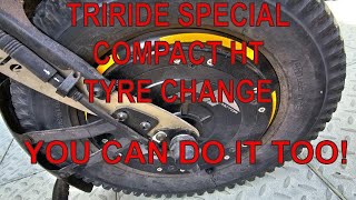 Changing a tyre on a TriRide Special Compact HT [upl. by Tannie]