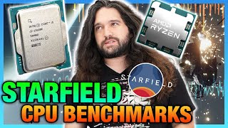 Starfield CPU Benchmarks amp Bottlenecks Intel vs AMD Comparison [upl. by Leacim790]