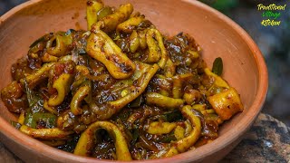 චිකන් වලටත් වඩා රසට දැල්ලො බැදුම  Spicy StirFried Squid Recipe  Cuttlefish Stir Fry Recipe [upl. by Harvey]