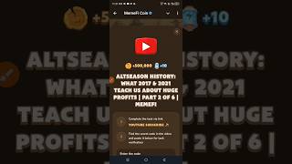 Altseason History What 2017 amp 2021 Teach Us About Huge Profits  Part 2  Memefi Youtube Video Code [upl. by Arfihs]