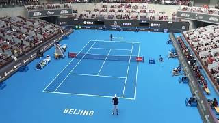 Rafael NADAL VS John ISNER China open 2017 court level veiw [upl. by Wiggins]