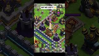 we lost it 😢 shorts th17 clashofclans memes [upl. by Esinyt]