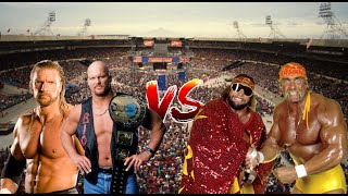 WWE2K23  Summerslam 92  Title Match  Two Man Power Trip vs The Mega Powers [upl. by Oswell602]