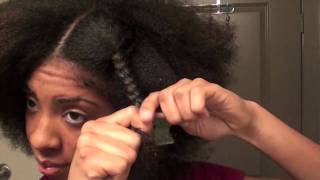 BraidOut after a BlowOut on Natural Hair TUTORIAL [upl. by Nerin465]