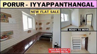 3060 LakhsNewflat sale in porur iyyappanthangalclose to ongoing metroampiyyappanthangal bus depot [upl. by Aiekahs699]