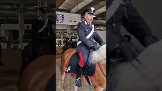 fiera Cavalli Verona 2023 Carabinieri a cavallo [upl. by Terbecki]