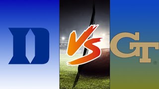 College Football ACC Network matchup Duke Blue Devils vs Georgia Tech Yellow Jackets hangout [upl. by Nilhsa]