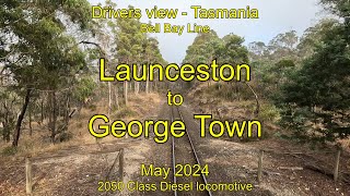 Drivers view Tasmania Launceston to George Town May 2024 [upl. by Dominus119]