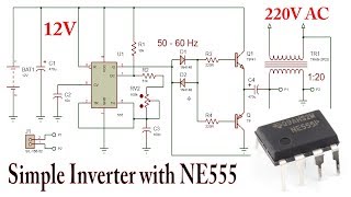 How to make a 12V to 220V Inverter with 555  500Watt [upl. by Adnohsat]