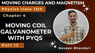 Moving charges and magnetism 13  Moving coil galvanometer physics class 12th chapter 4 [upl. by Icul86]