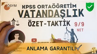 KPSS Ortaöğretim Vatandaşlık 20 Dakikada Fulleten Genel Tekrar [upl. by Swigart]