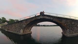 Miller Park  Bloomington Illinois the lake arch [upl. by Ahsinirt]