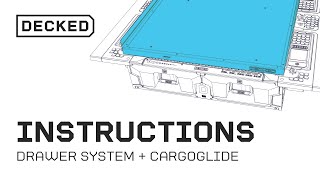 Installation  DECKED CargoGlide on Drawer System Using New Brackets [upl. by Mallina]