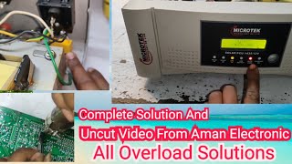 Microtek solar inverter common overload solution repairing [upl. by Oman]