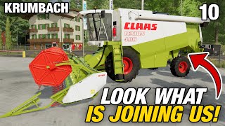 LOOK AT THIS BEAST THATS JOINING THE FARM  Krumbach  Farming Simulator 22  Episode 10 [upl. by Daven]