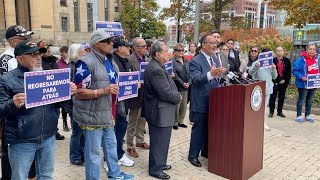 Im very disgusted Buffalos Latino community reacts to remarks about Puerto Rico at Trump rally [upl. by Ynney]