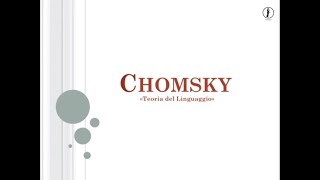 Concorso Docenti 2019  Chomsky Teoria del Linguaggio [upl. by Domineca]