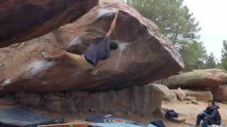 Albarracin Bouldering Zarzamora 7c Ankur [upl. by Bollen]