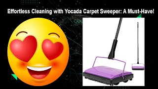 Effortless Cleaning with Yocada Carpet Sweeper A MustHave [upl. by Iruy]