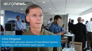 Paris Air Show 2017 Boeing CST 100 Starliner capsule explained [upl. by Franz500]