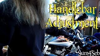 How to Adjust Handlebars ¦ Sum4Seb Motorcycle Video [upl. by Eelibuj881]