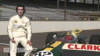 Dario Franchitti Drives Jim Clarks IndyWinning Lotus 38 Ford  Road and Track [upl. by Anastasie]