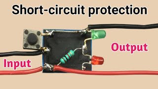 Simple shortcircuit protection circuit  Save your batterypowersupply [upl. by Griggs]