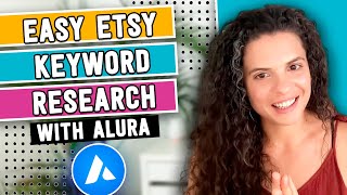 How to find the best Etsy keywords in 3 simple steps using Alura Etsy tool  Etsy keyword research [upl. by Torp463]