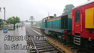 Katunayake Bandaranayake International Airport Oil Transporting Train With New Indian Tankers [upl. by Itsuj]