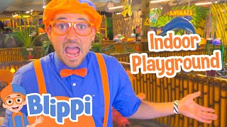 Blippi Visits an Indoor Playground Jungle Animals  Blippi Full Episodes  Educational Videos [upl. by Kared656]