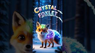 Crystal Foxlet – The Northern Lights Fox 🦊✨magicalcreatures fantasyanimals CuteCreatures aiart [upl. by Amice]