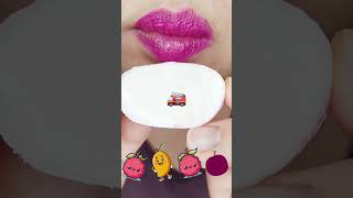 ASMR Emoji Lychee Mochi Ice Cream Eating Sounds chewchewasmr575 [upl. by Nnylyrehc]