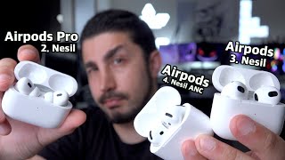 4 Nesil ANC AirPods ile ilk tanışma Alınır mı quotAirPods 3 vs Airpods 4 vs Airpods Pro 2quot [upl. by Meridith]