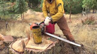 Black Powder Log Splitting [upl. by Cherey]