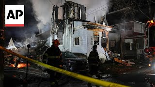 Six people missing after shootout with police and house fire near Philadelphia [upl. by Ahsaeym]