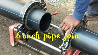 6 inch HDPF pipe join [upl. by Norek298]