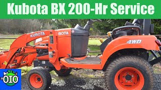 Kubota BX Tractor 200 Hour Service Maintenance Complete StepbyStep Guide [upl. by Aidam]