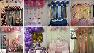 Birthday decoration ideas at home  Birthday decoration [upl. by Mears]