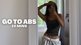 GO TO AB WORKOUT  10 min no music just beeps  Océane Andréa [upl. by Horst]