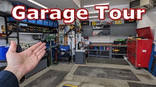 Making the Most of a Small Garage  Its Shop Tour Time [upl. by Scarface977]