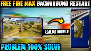 Solve free fire background restart problem in realme  Free fire minimize restart problem realme [upl. by Olmsted]