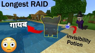 Longest Unfair Raid In Minecraft 🔥🔥 GLITCH [upl. by Jacqui]