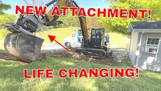 My NEW EXCAVATOR ATTACHMENT IS LIFE CHANGING NOX TILTROTATOR [upl. by Robb654]