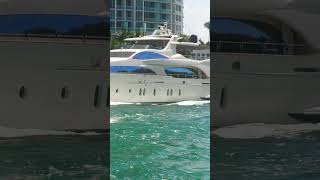 Azimut 116 departure from Haulover inlet [upl. by Michella468]